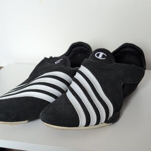 Champion Black and White Striped Sneakers